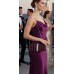 Evening Bag - Pleated Glittery w/ Trimmed Ruffles - Purple -BG-92233PU